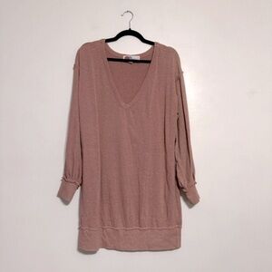 FP Beach V Neck Long Sweatshirt Top - Size XS